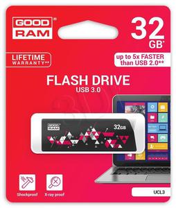 Goodram Flashdrive Cl!ck 32GB USB 3.0 czarny - 2847302699