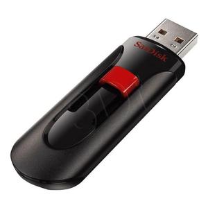 Sandisk Flashdrive Cruzer Glide 64GB USB 2.0 czarno-czerwony - 2847302754