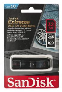 Sandisk Flashdrive CRUZER EXTREME 32GB USB 3.0 Srebrno-czarny - 2847302757