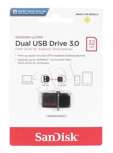 Sandisk Flashdrive Ultra Dual 32GB USB 3.0 - 2847302769