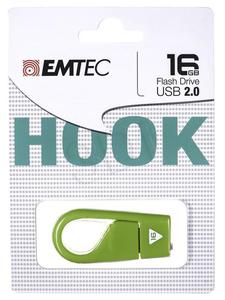 Emtec Flashdrive Hook D200 16GB USB 2.0 mix kolorw (niebieski, zielony, czarny, pomaraczowy, rowy) - 2847302807