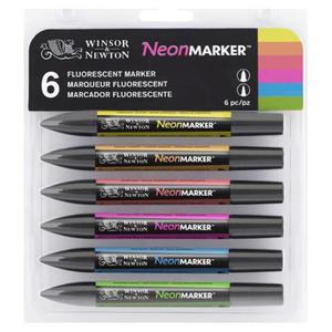 Promarker Winsor&Newton kpl.6 neon