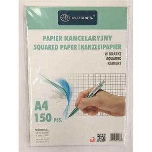 Papier kancelaryjny INTERDRUK A4 op.150 kratka - 2860632271