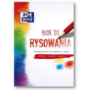 Blok rysunkowy OXFORD A4 20k. 120g. - biay - 2860632899