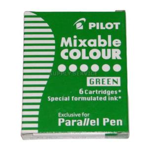 Naboje do piór PILOT Parallel Pen - zielone