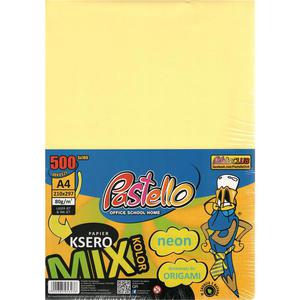 Papier xero kolor PASTELLO A4 80g mix NEON op.500 - 2860634321