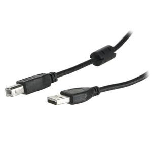 Kabel GEMBIRD CCF-USB2-AMBM-15 (USB 2.0 typu A M - USB 2.0 typu B M; 4,5m; kolor czarny) - 2860634328