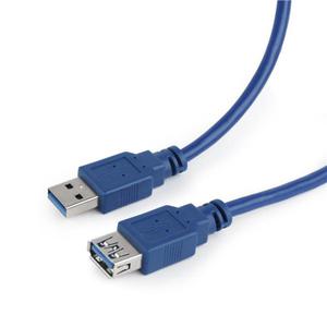 Kabel GEMBIRD CCP-USB3-AMAF-6 (USB 3.0 typu A F - USB 3.0 M; 1,8m; kolor niebieski) - 2860634331