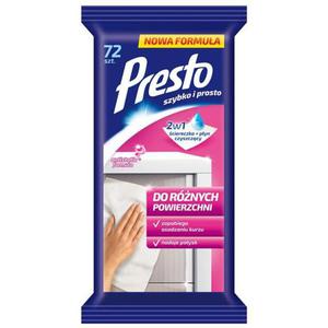 ciereczki PRESTO do rnych powierzchni 72szt. biae - 2860636023