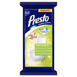 ciereczki PRESTO do toalet 48szt. biae - 2860636029