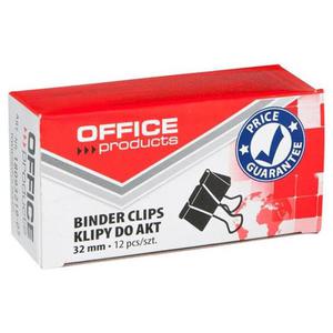 Klipy do papieru OFFICE PRODUCTS 32mm 12szt. czarne - 2860636078