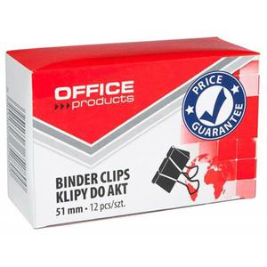 Klipy do papieru OFFICE PRODUCTS 51mm 12szt. czarne - 2860636082