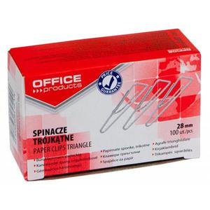 Spinacze OFFICE PRODUCTS trjktne 28mm 100szt. srebrne - 2860636145