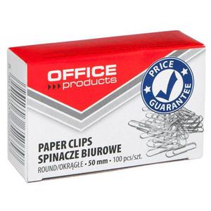 Spinacze OFFICE PRODUCTS okrge 50mm 100szt. srebrne - 2860636152