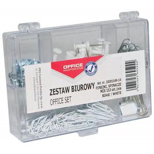 Zestaw biurowy OFFICE PRODUCTS mix 153szt. biay - 2860636263