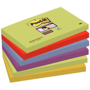 Karteczki POST-IT Super sticky (655-6SS-MAR), 127x76mm, 6x90 kart., paleta marrakesz - 2860636378