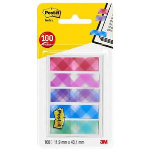 Zakadki indeksujce POST-IT Mini (684-PLD5), PP, 11,9x43,2mm, 5x20 kart., mix kolorw - 2860636404