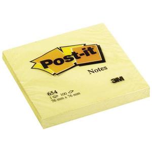 Karteczki POST-IT (654), 76x76mm, 1x100 kart., ty - 2860636410