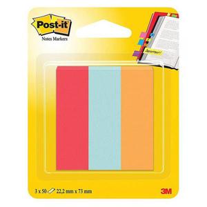 Zakadki indeksujce POST-IT (671-PBO), papier, 22,2x73mm, 3x50 kart., mix kolorw - 2860636413