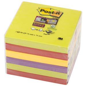 Karteczki POST-IT Super sticky Z-Notes (R330-6SS-MAR), 76x76mm, 6x90 kart., paleta marrakesz - 2860636420