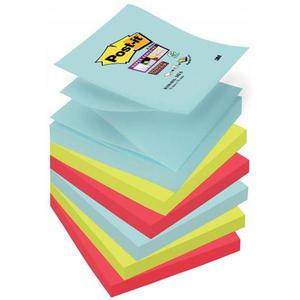 Karteczki POST-IT Super sticky Z-Notes, (R330-6SS-MIA), 76x76mm, 6x90 kart., paleta Miami - 2860636422