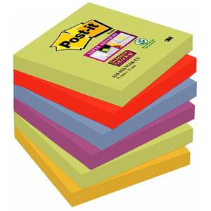 Karteczki POST-IT Super sticky (654-6SS-MAR), 76x76mm, 6x90 kart., paleta marrakesz - 2860636424