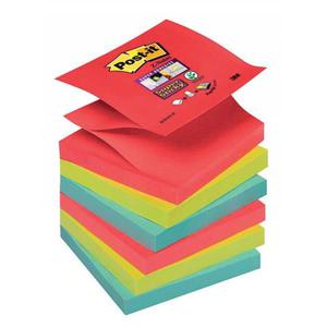 Karteczki POST-IT Super sticky Z-Notes (R330-6SS-JP), 76x76mm, 6x90 kart., paleta Bora Bora - 2860636425