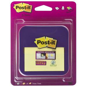 Podajnik do karteczek samoprzylepnych POST-IT Z-Notes (VD-330) fioletowy w zestawie 2 bloczki Super Sticky Z-Notes - 2860636586