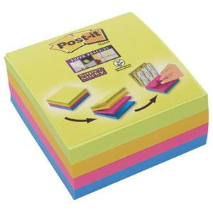 Karteczki POST-IT Super Sticky (2014-SC-BYFG)76x76mm 4x75 kart. mix kolorw - 2860636592