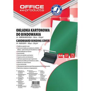 Okadki do bindowania OFFICE PRODUCTS karton A4 250gsm byszczce 100szt. zielone - 2860636874