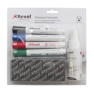 Zestaw do tablic REXEL spray gbka niemagnetyczna oraz 4 markery - 2860637264