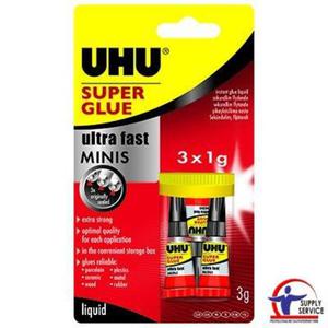 Klej byskawiczny UHU Super minis 3x1g