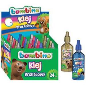 Klej brokatowy BAMBINO 35ml. Op.24 szt disp. 3103