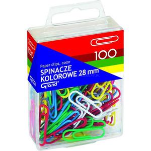 Spinacz GRAND 28mm kolorowy OP.100 pud.plastik - 2860637595