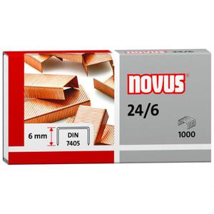 Zszywki NOVUS 24/6 miedziane op.1000 - 2860637641