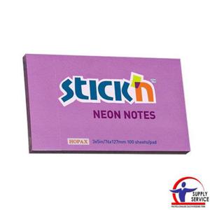 Karteczki samop. STICK'N 127x76mm 100k. Neon - fiolet - 2860638976