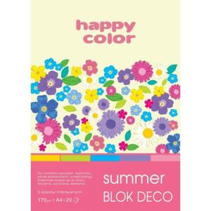 Blok techniczny HAPPY COLOR A4 Deco Summer - 2860639025