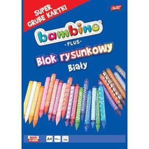 Blok rysunkowy BAMBINO PLUS A4 20k. - biay - 2860639036