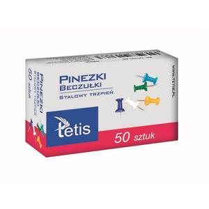 Pinezki TETIS beczuki kolor (50szt) GP100-AB - 2860639157