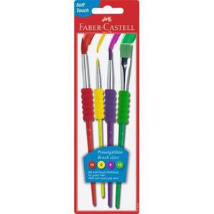 Pdzle FABER-CASTELL szkolne z mikkim uchwytem 4szt. 481600FC - 2860639331