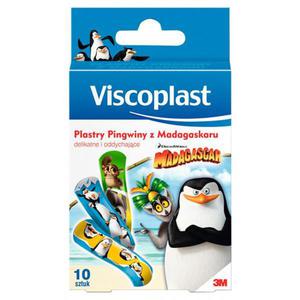 Plaster dla dzieci VISCOPLAST Pingwiny z madagaskaru, 10szt. - 2860639571