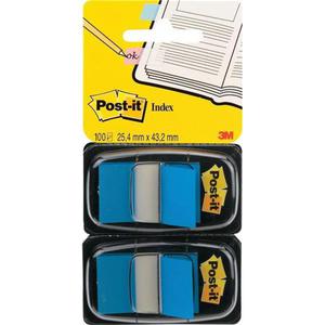 Zakadki indeksujce POST-IT 680-B2EU PP 25x43mm 2x50 kart. niebieskie - 2860639572