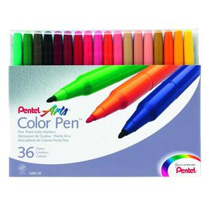 Flamastry PENTEL S360-36 36 kolorw - 2860640226