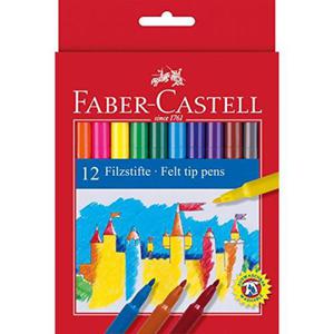 Flamastry FABER CASTELL Zamek 12 kolorw FC554212 kartonik - 2860640259