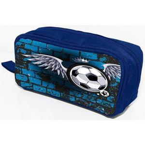 Pirnik-kosmetyczka DONAU Soccer Style bez wyposaenia 20x8x55cm niebieski - 2860641879