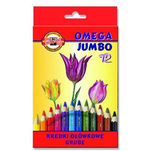 Kredki KOH-I-NOOR Omega Jumbo 3372-12kol