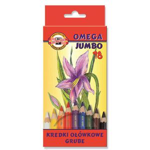 Kredki KOH-I-NOOR Omega Jumbo 3373-18 kolorów