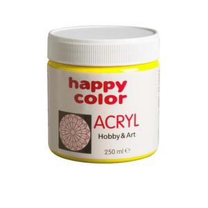 Farba akrylowa HAPPY COLOR 250ml soik - cytrynowa 12 - 2860642935