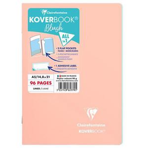 Zeszyt CLAIREFONTAINE Blush, A5, w lini, 48 kart., 14,8x21cm, koralowo-niebieski - 2879978349