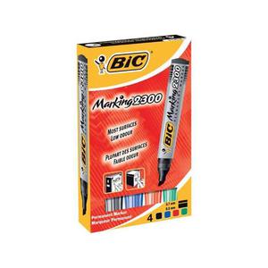 Marker BIC permanentny 2300 city kpl.4szt. - 2825399241